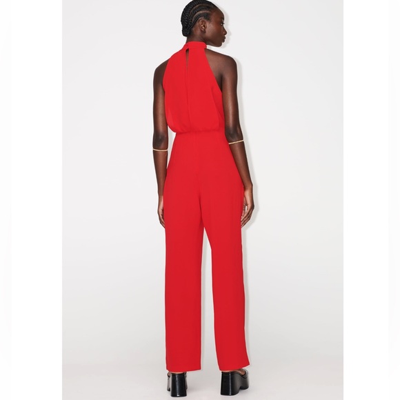 Zara LONG HALTER JUMPSUIT - Picture 4 of 8